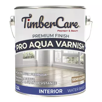 лак в/д паркетный TimberCare Pro Aqua Varnish 2,5л полуглянцевый, арт.350075