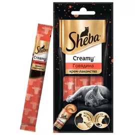 лакомство для кошек SHEBA Creamy 36г говядина