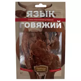 лакомство для собак Деревенские лакомства язык говяжий 50г