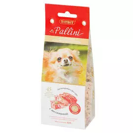 лакомство для собак TitBit Pallini Печенье c телятиной 125г