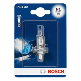 лампа BOSCH H1 12В 55Вт PLUS 30% 1шт