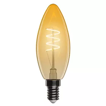 лампа филаментная ФОТОН LED серия Декор B35-S 4Вт E14 2200К свеча
