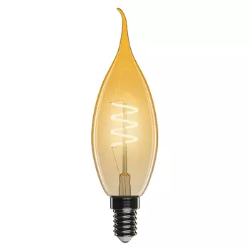 лампа филаментная ФОТОН LED серия Декор BXS35-S 4Вт E14 2200К свеча на ветру