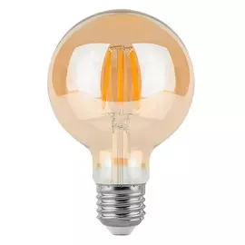 лампа филаментная GAUSS 6Вт Е27 LED 620Лм 2400К G95 golden диммируемая