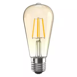 лампа филаментная GAUSS 6Вт Е27 LED 620Лм 2400К ST64 golden диммируемая