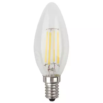 лампа филаментная ЭРА 7Вт E14 730Лм 4000K 220В свеча