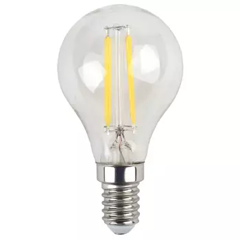 лампа филаментная ЭРА 7Вт E14 910Лм 2700K 220В шар
