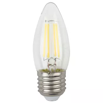 лампа филаментная ЭРА 7Вт E27 910Лм 4000K 220В свеча