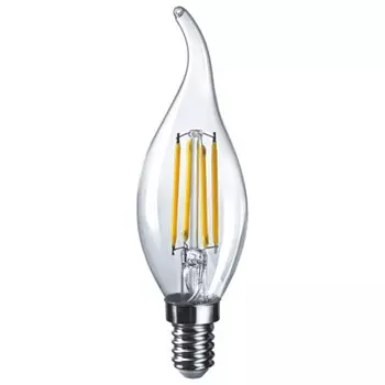 лампа филаментная NAVIGATOR 7Вт Е14 LED 2700К 805Лм свеча на ветру