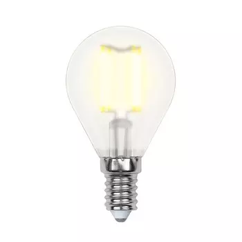 лампа филаментная UNIEL 7,5Вт E14 3000К шар теплый свет