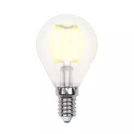 лампа филаментная UNIEL 7,5Вт E14 3000К шар теплый свет