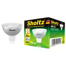 лампа галогенная SHOLTZ 20Вт GU5.3 260Лм 2800K 220В спот