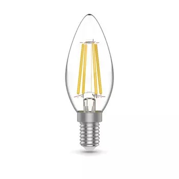 лампа GAUSS Basic Filament 5,5Вт Е14 LED 530Лм 4100К 3шт свеча