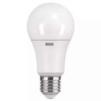 лампа GAUSS Elementary 12Вт 1130Лм 3000K E27 LED 2 лампы A60