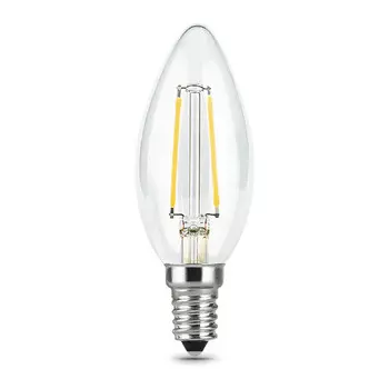 лампа GAUSS Filament 7Вт Е14 LED 550Лм 2700К свеча