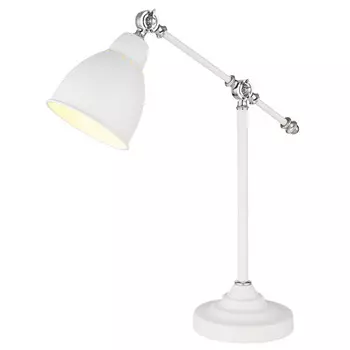 лампа настольная ARTE LAMP Braccio E27 1х60Вт металл белый