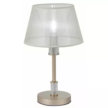 лампа настольная DE FRAN Эрато Е14 40Вт золото хрусталь текстиль