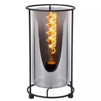 лампа настольная DE FRAN Ретон Е27 40Вт стекло дымчатое