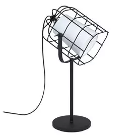 лампа настольная EGLO Bittams 60Вт 1хE27 сталь черный белый
