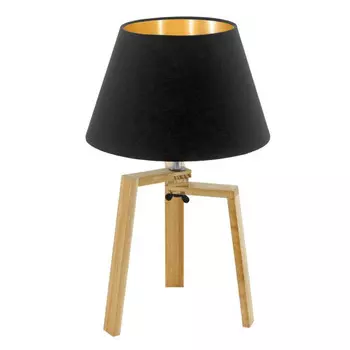 лампа настольная EGLO Chietino 1х60Вт E27 дерево сталь черный