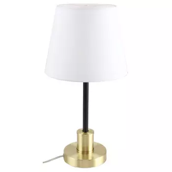 лампа настольная FREYA Nuo 1х40Вт E14 бежевый/бронза