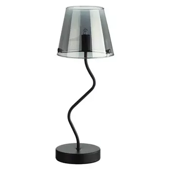 лампа настольная LUMION Moderni G9 1х20Вт металл стекло черный дымчатый
