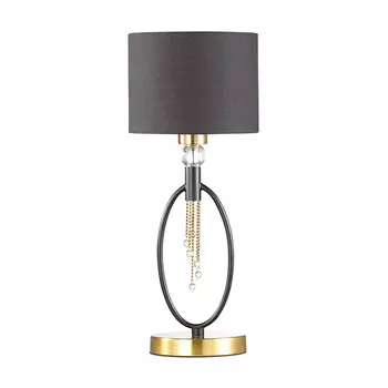 лампа настольная LUMION Santiago 1х60Вт E27 металл черный