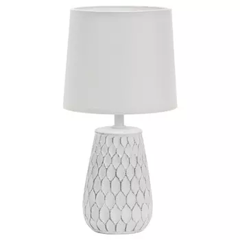 лампа настольная RIVOLI Bertha E14 40Вт керамика ткань белая