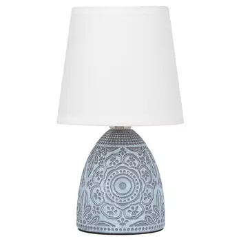 лампа настольная RIVOLI Debora 1х40Вт Е14 керамика синий