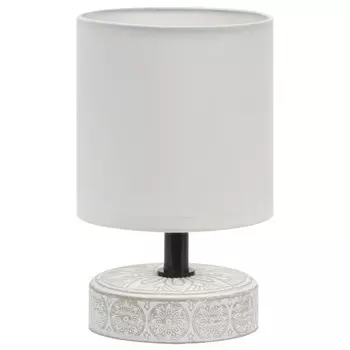 лампа настольная RIVOLI Eleanor E14 40Вт керамика ткань белый бежевый