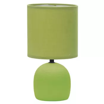 лампа настольная RIVOLI Sheron E14 40Вт керамика ткань салатовая