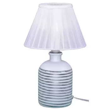 лампа настольная РОССВЕТ Лора 60Вт Е27 стекло белый