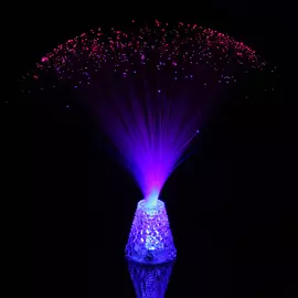 лампа настольная светодиодная СТАРТ НЕЖНОСТЬ стекловолоконные нити пластик метал