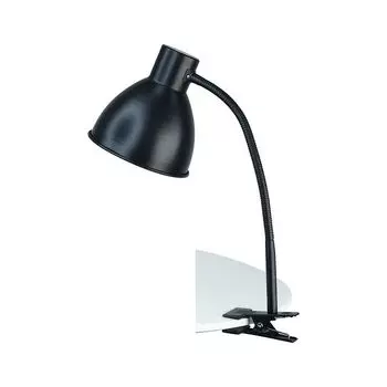 лампа настольная ТРАНСВИТ Лира на прищепке 40Вт Е27 металл черный