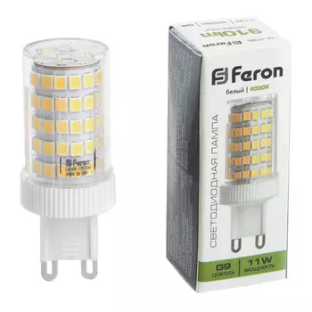 лампа светодиодная FERON 11Вт 230В G9 4000K JCD