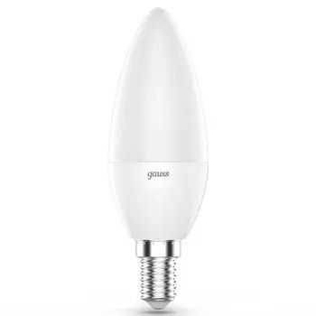 лампа светодиодная GAUSS 6Вт E14 LED RGBW+димирование свеча