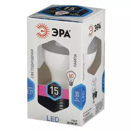 лампа светодиодная ЭРА 15Вт E27 1200Лм 4000K груша