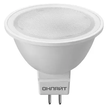 лампа светодиодная ОНЛАЙТ 10Вт GU5.3 230В 4000K спот MR16 5шт