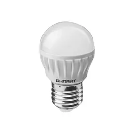 лампа светодиодная ОНЛАЙТ 8Вт E27 560лм 2700K 220В шар G45