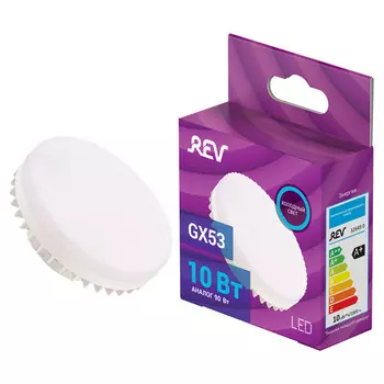 лампа светодиодная REV 10Вт GX53 6500К 800Лм таблетка