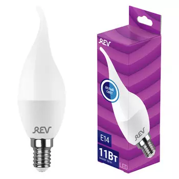 лампа светодиодная REV 11Вт Е14 880Лм 4000K свеча на ветру