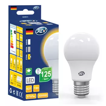 лампа светодиодная REV 13Вт E27 1040лм 2700K 220В груша A60