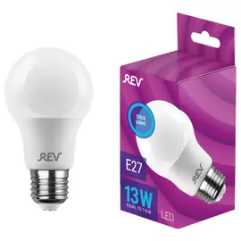 лампа светодиодная REV 13Вт Е27 1040Лм A60 6500K груша