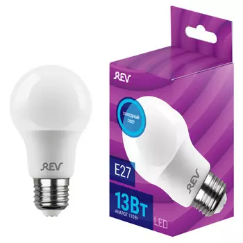 лампа светодиодная REV 13Вт Е27 1040Лм A60 6500K груша
