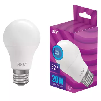 лампа светодиодная REV 20Вт E27 1600Лм А60 6500K груша