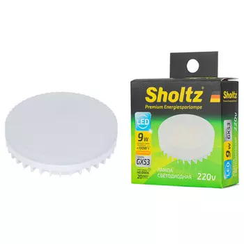 лампа светодиодная SHOLTZ 9Вт GX53 2700K 640Лм таблетка