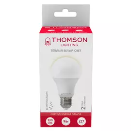 лампа светодиодная THOMSON 9Вт E27 810Лм 3000K груша