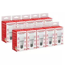 лампа светодиодная THOMSON 9Вт E27 840Лм 4000K груша