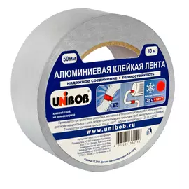 лента алюминиевая UNIBOB 50ммх10м, арт.37280/66348