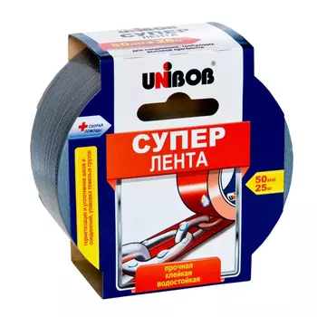 лента армированная СУПЕР UNIBOB 50ммх25м, арт.44265